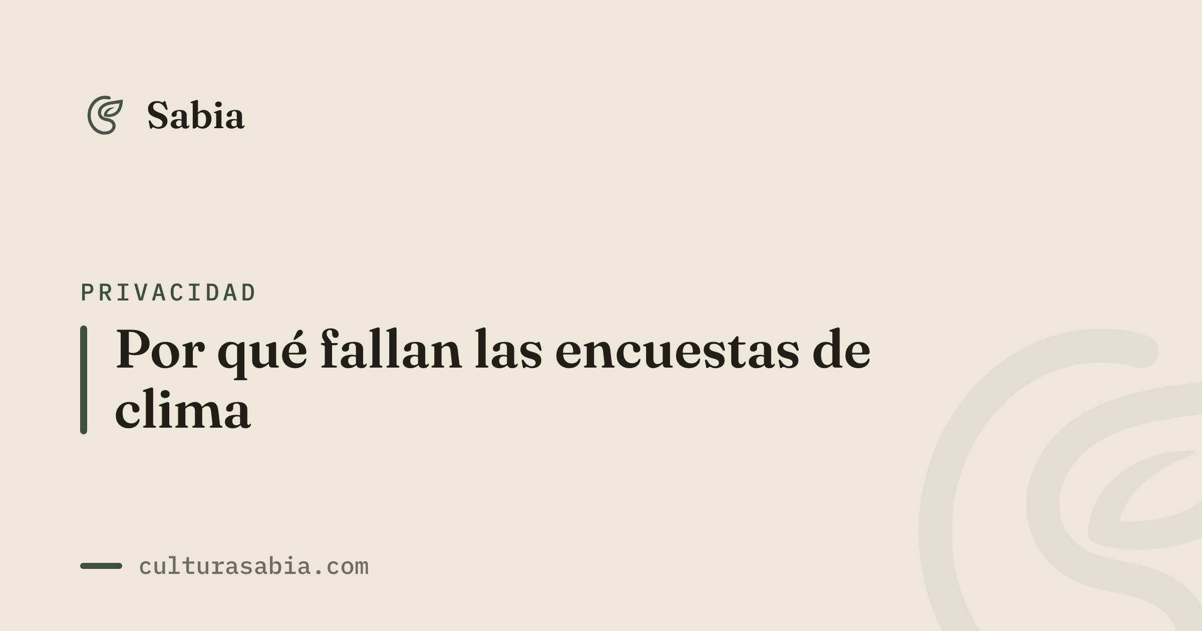 Por qué fallan las encuestas de clima