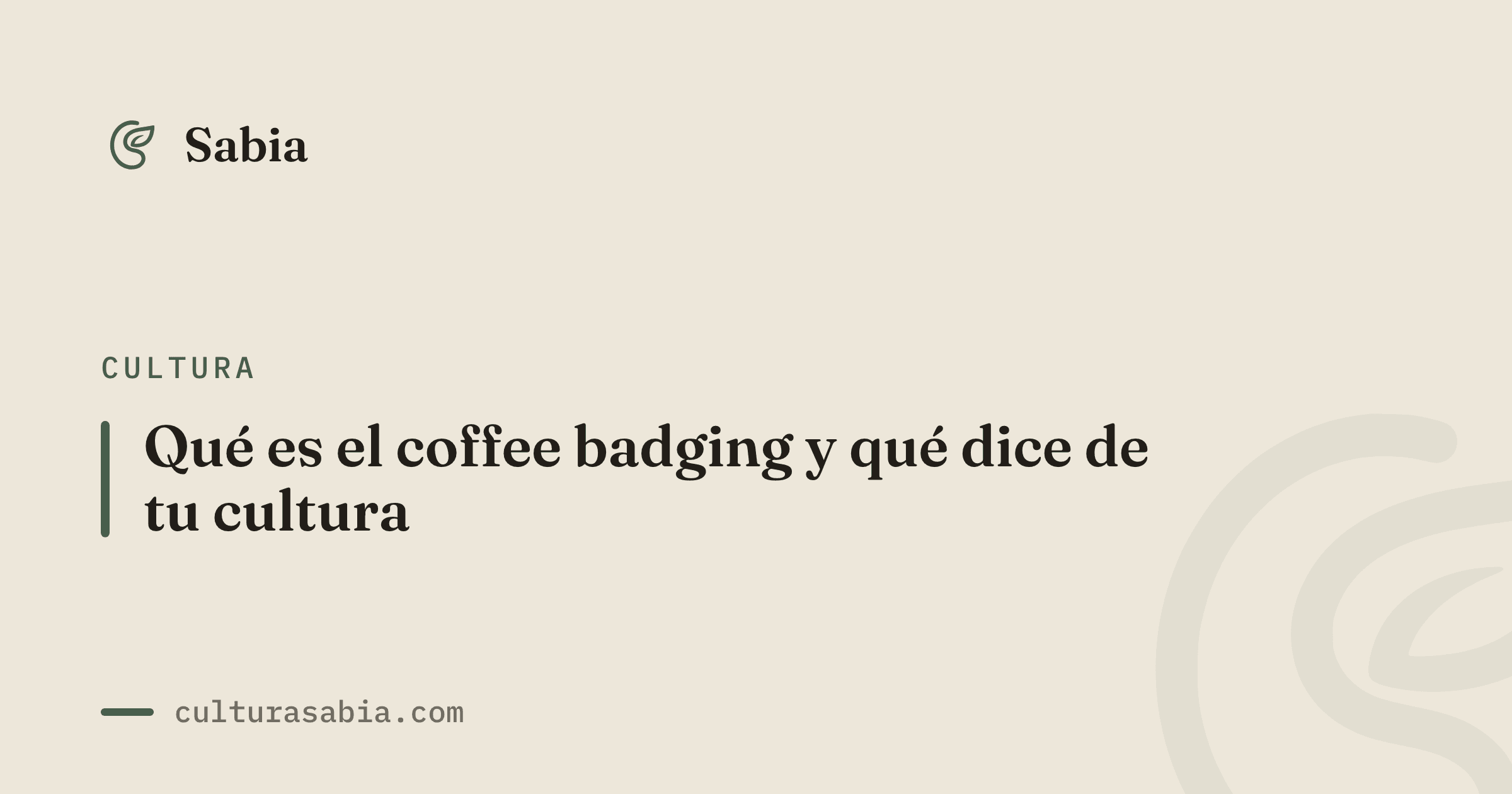 Qué es el coffee badging y qué dice de tu cultura
