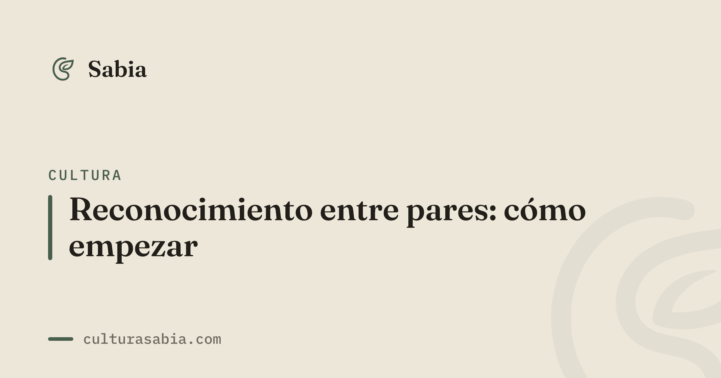 Reconocimiento entre pares: cómo empezar