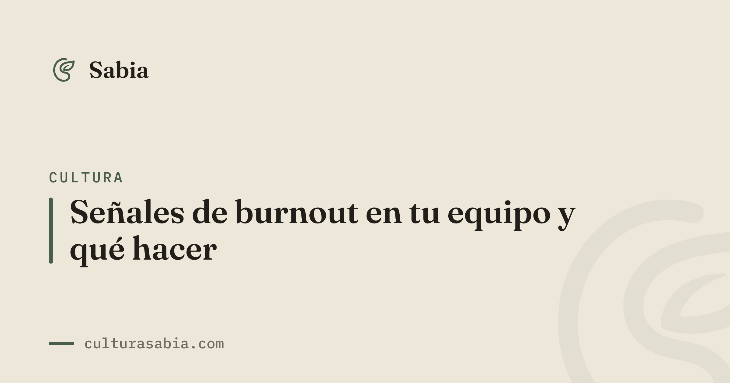 Señales de burnout en tu equipo y qué hacer